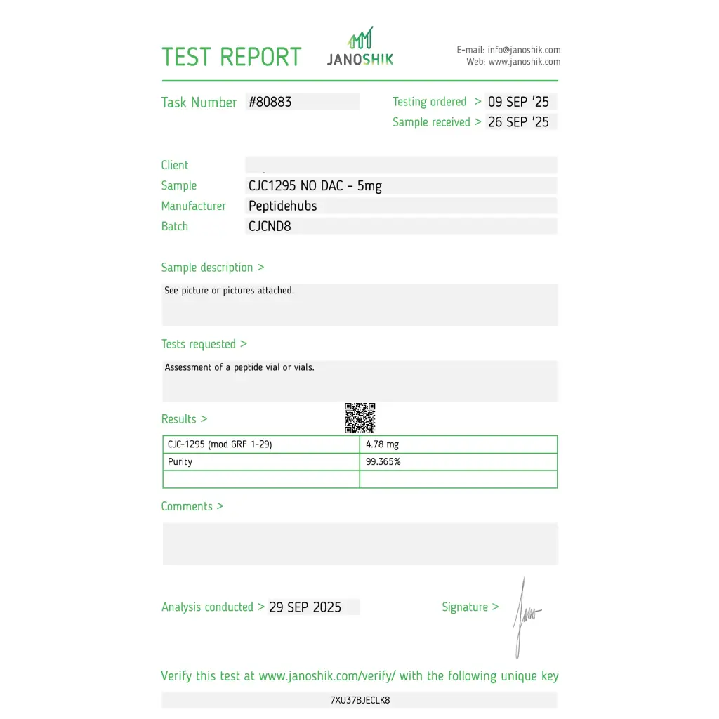 CJC-1295 No DAC 5mg CJC-1295 No DAC 5mg