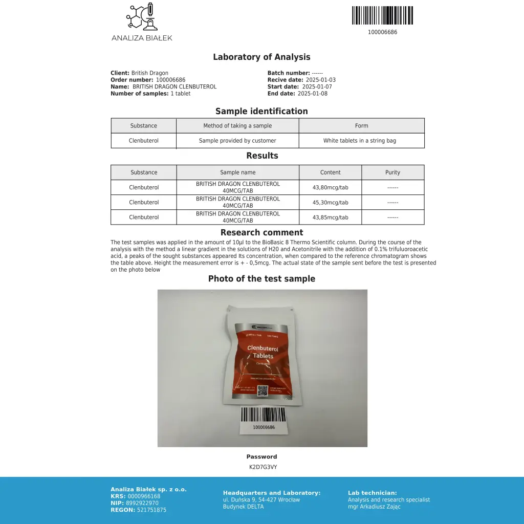 Clenbuterol Tablets Clenbuterol Tablets