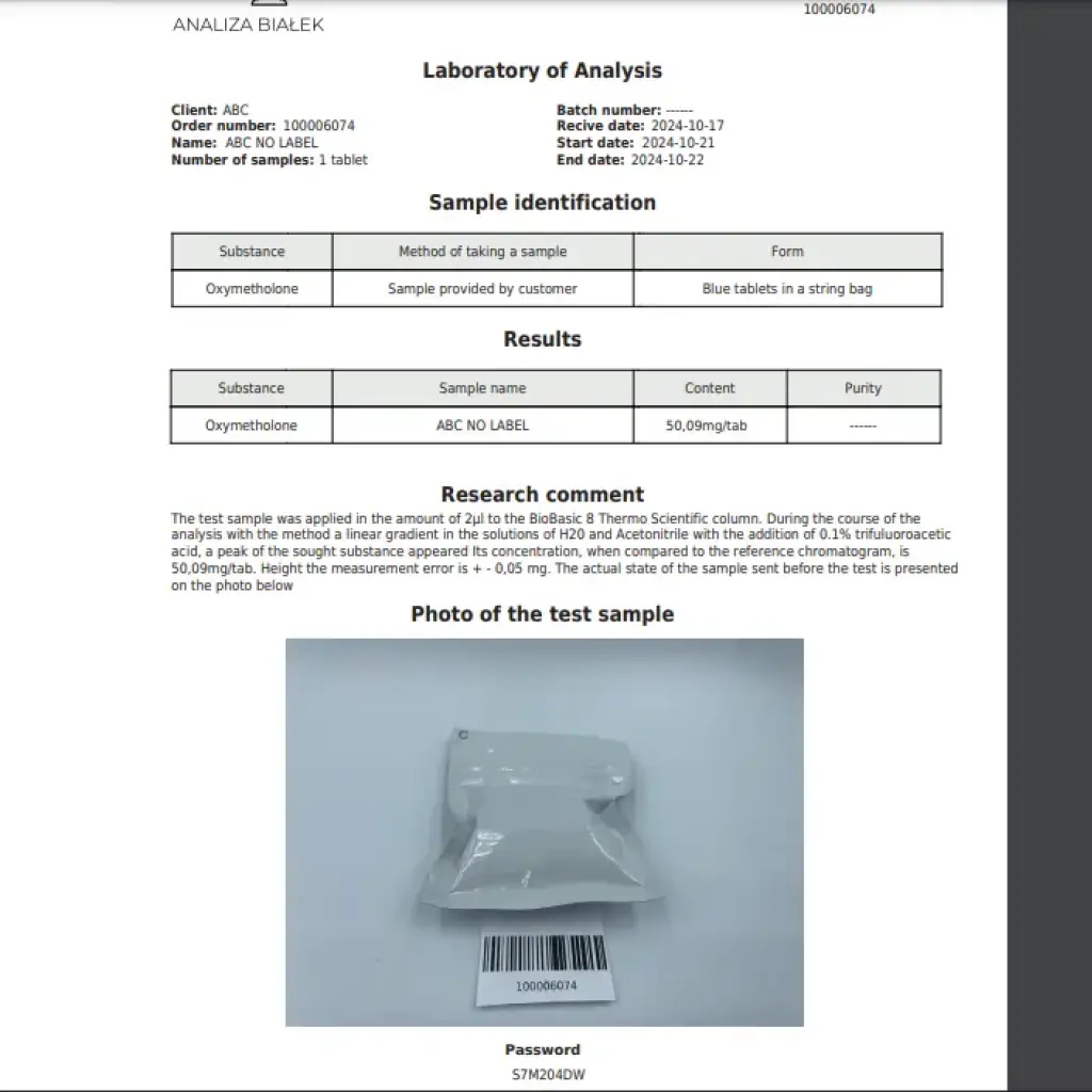 Oxymetholone Oxymetholone